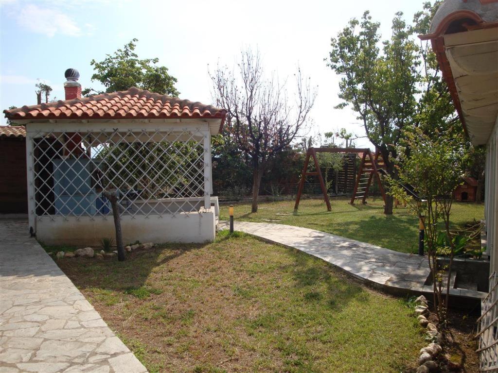 Wonderful House With Private Garden Villa Flogita Buitenkant foto